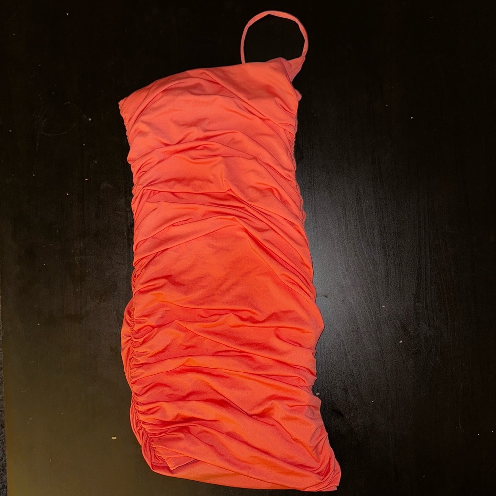 Oh Polly one shoulder strap body-con mini dress